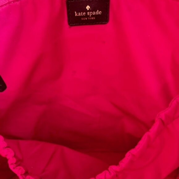 Kate Spade Adaira Baby Shoulder/Crossbody Bag Pebbled Vinyl Spade Print Blk/Wht - Picture 11 of 15